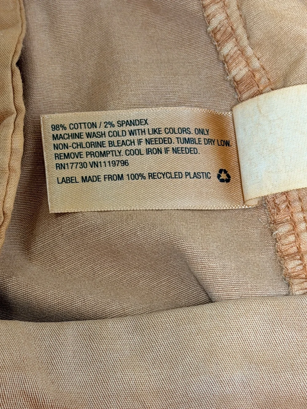 Goodfellow & Co Bengal Ginger Linden Flat Front Chino Shorts Size 34.